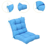Maxbell Outdoor Seat Back Chair Cushion Rocking Seat Cushion for Balcony Living Room Blue