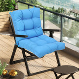 Maxbell Outdoor Seat Back Chair Cushion Rocking Seat Cushion for Balcony Living Room Blue