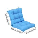Maxbell Outdoor Seat Back Chair Cushion Rocking Seat Cushion for Balcony Living Room Blue