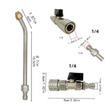 Maxbell High Pressure Washer Extension Wand 1/4 inch Quick Connect Premium Accessory 25 Degree Curved