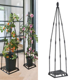 Maxbell Garden Trellis for Climbing Plants Plant Support for Courtyard Flowers Roses L