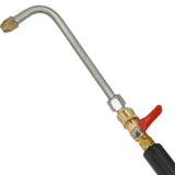 Maxbell Pressure Washer Extension Wand 1/4 inch Quick Connect Professional Accessory 90 Degree Curved