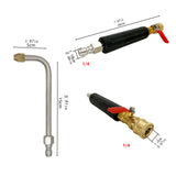 Maxbell Pressure Washer Extension Wand 1/4 inch Quick Connect Professional Accessory 90 Degree Curved