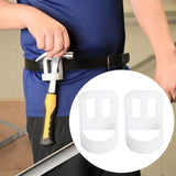 Maxbell 2Pcs Hammer Holder Detachable Holds Hammers, Hatchet, or Mallet Waist Hanger
