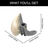 Maxbell RC Boat Propeller 2 Blades Easy to Install Spare Parts for Ship Model Paddle 31mm