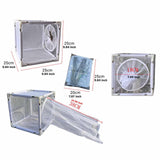 Maxbell Net Cage 9.84x9.84x9.84inch Box Feeding Net Cage for Backyard Outdoor Garden