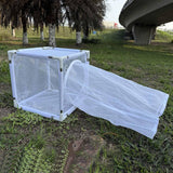 Maxbell Net Cage 9.84x9.84x9.84inch Box Feeding Net Cage for Backyard Outdoor Garden