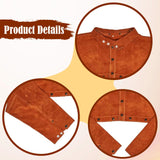 Maxbell Welding Cape Sleeve Fireproof Long Sleeves for Cutting Woodworking Gardening