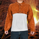 Maxbell Welding Cape Sleeve Fireproof Long Sleeves for Cutting Woodworking Gardening