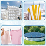 Maxbell 10 Pieces Pool Cover Clips Clothes Clips for Tent Quilts above Ground Covers Blue