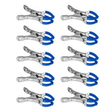 Maxbell 10 Pieces Pool Cover Clips Clothes Clips for Tent Quilts above Ground Covers Blue