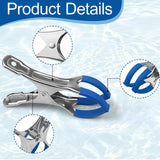 Maxbell 10 Pieces Pool Cover Clips Clothes Clips for Tent Quilts above Ground Covers Blue