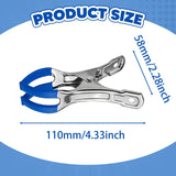 Maxbell 10 Pieces Pool Cover Clips Clothes Clips for Tent Quilts above Ground Covers Blue