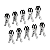 Maxbell 10 Pieces Pool Cover Clips Clothes Clips for Tent Quilts above Ground Covers Black