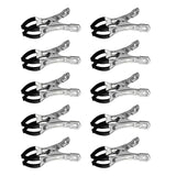 Maxbell 10 Pieces Pool Cover Clips Clothes Clips for Tent Quilts above Ground Covers Black