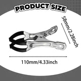 Maxbell 10 Pieces Pool Cover Clips Clothes Clips for Tent Quilts above Ground Covers Black