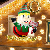 Maxbell Christmas Inflatables Elf Prop Christmas Decorations for Yard Outside Garden