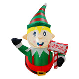 Maxbell Christmas Inflatables Elf Lighted Xmas Blow up for Porch Home Decor Festive