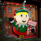 Maxbell Christmas Inflatables Elf Lighted Xmas Blow up for Porch Home Decor Festive