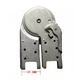 Maxbell Attic Ladder Hasp Hinge Joint Connector for Home, Job Site 0-180° Adjustable 55x20mm interface