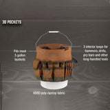 Maxbell Bucket Tool Bag Organizer Portable Home Gardening Tool Organizer for Outside