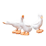 Maxbell 3x Duck Figurines Art Crafts Small Sculptures for Porch Indoor Outdoor Shelf