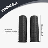 Maxbell 2Pcs Garden Wheelbarrow Handles Weatherproof Handle Grip Covers for Tractors 122x32mm