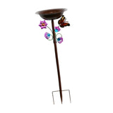Maxbell Standing Bird Bath Bowl Gift Landscape Bird Feeder Tray for Park Porch Patio Colorful
