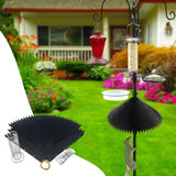 Maxbell Squirrel Baffle for Bird Feeder Pole Decor for Lawn Hanging Bird Feeder Yard