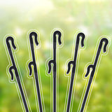 Maxbell 100 Pieces 3 Position Garden Vine Crops Ties Support 8cm 10cm 12cm Windproof
