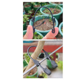 Maxbell 100 Pieces 3 Position Garden Vine Crops Ties Support 8cm 10cm 12cm Windproof