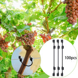 Maxbell 100 Pieces 3 Position Garden Vine Crops Ties Support 8cm 10cm 12cm Windproof