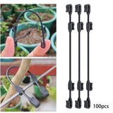 Maxbell 100 Pieces 3 Position Garden Vine Crops Ties Support 8cm 10cm 12cm Windproof