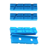 Maxbell 2x Vise Jaw Pads Multi Groove Textured Inserts for Woodworking Clamping 4.5inch