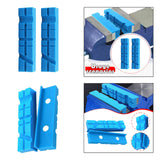Maxbell 2x Vise Jaw Pads Multi Groove Textured Inserts for Woodworking Clamping 4.5inch