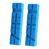 Maxbell 2x Vise Jaw Pads Multi Groove Textured Inserts for Woodworking Clamping 4.5inch