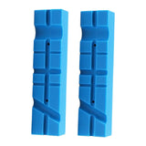Maxbell 2x Vise Jaw Pads Multi Groove Textured Inserts for Woodworking Clamping 4.5inch