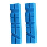 Maxbell 2x Vise Jaw Pads Multi Groove Textured Inserts for Woodworking Clamping 4.5inch