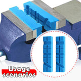 Maxbell 2x Vise Jaw Pads Multi Groove Textured Inserts for Woodworking Clamping 4.5inch