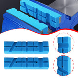Maxbell 2x Vise Jaw Pads Multi Groove Textured Inserts for Woodworking Clamping 4.5inch