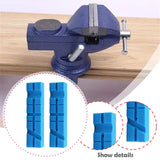 Maxbell 2x Vise Jaw Pads Multi Groove Textured Inserts for Woodworking Clamping 4.5inch