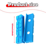 Maxbell 2x Vise Jaw Pads Multi Groove Textured Inserts for Woodworking Clamping 5inch