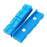 Maxbell 2x Vise Jaw Pads Multi Groove Textured Inserts for Woodworking Clamping 5inch