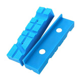 Maxbell 2x Vise Jaw Pads Multi Groove Textured Inserts for Woodworking Clamping 5inch