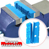 Maxbell 2x Vise Jaw Pads Multi Groove Textured Inserts for Woodworking Clamping 5inch