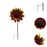 Maxbell Sunflower Garden Stake Fashion Sturdy Faux Flower for Courtyard Lawn