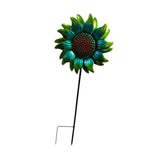 Maxbell Sunflower Garden Stake Fashion Sturdy Faux Flower for Courtyard Lawn