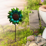 Maxbell Sunflower Garden Stake Fashion Sturdy Faux Flower for Courtyard Lawn