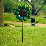 Maxbell Sunflower Garden Stake Fashion Sturdy Faux Flower for Courtyard Lawn