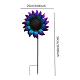 Maxbell Sunflower Garden Stake Fashion Sturdy Faux Flower for Courtyard Lawn